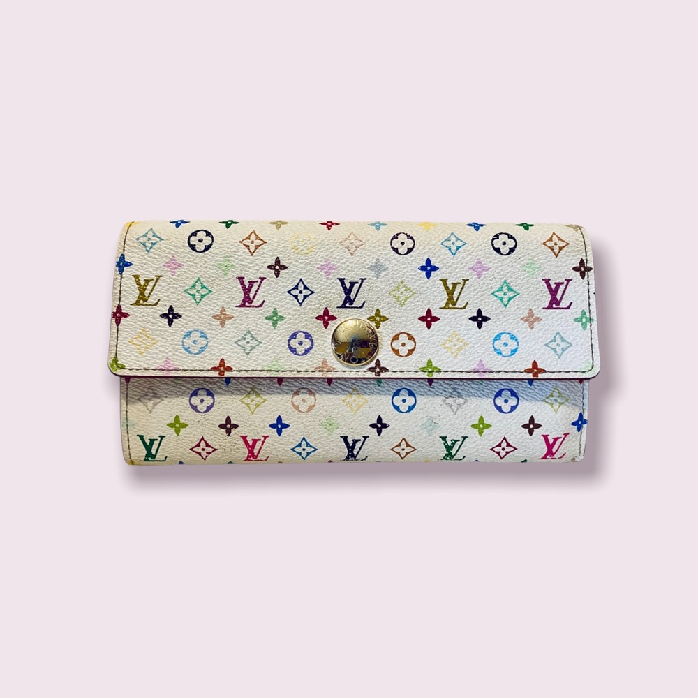 Authentic Louis Vuitton Multicolor Sarah Wallet